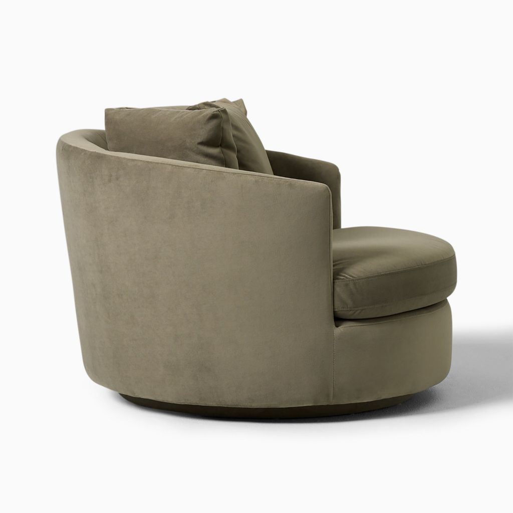 Yimi Fabric Viv Grand Swivel Chair