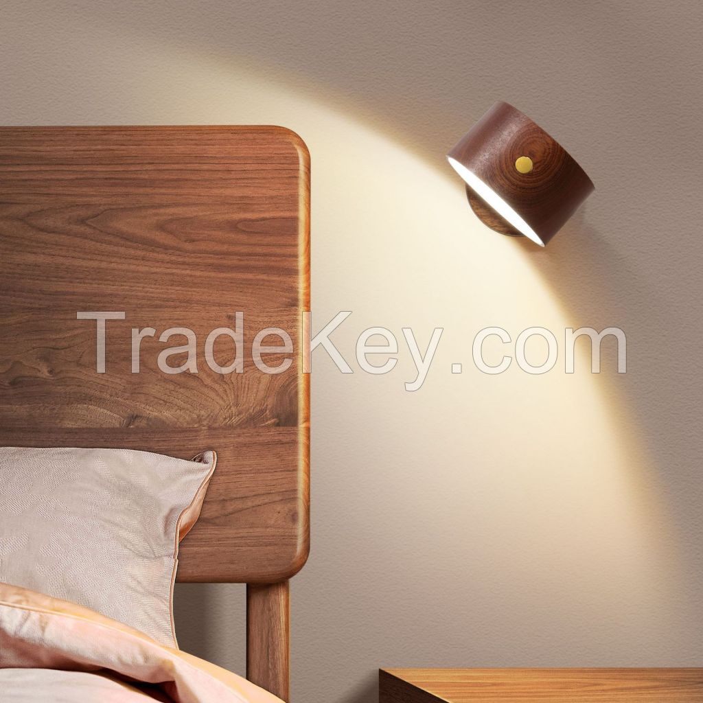 Wooden Night Light Bedside Acrylic LED Warm Light Side Table Ambient Light USB5V Power supply Low Voltage DIY Base