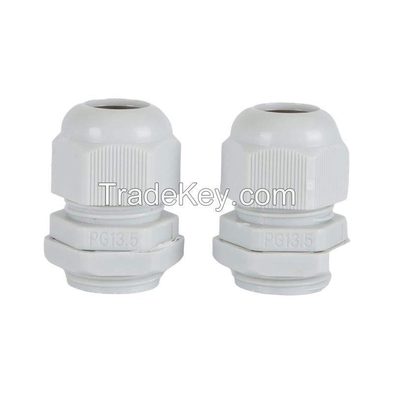 Pulte PG13.5 IP68 Plastic fixed Cable gland PG Type waterproof Nylon