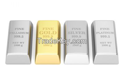 Gold,platinum, palladium and rhodium