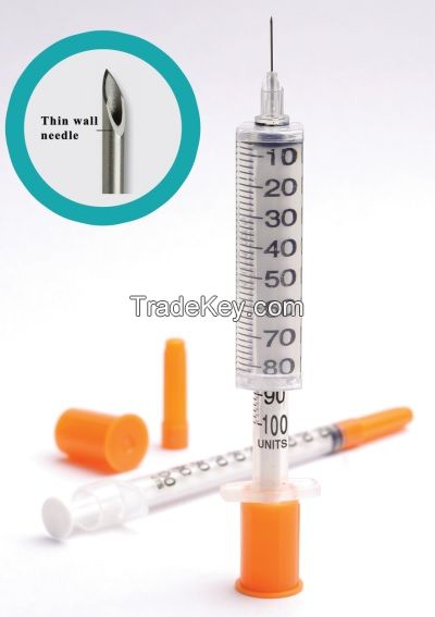 unibody insulin syringe