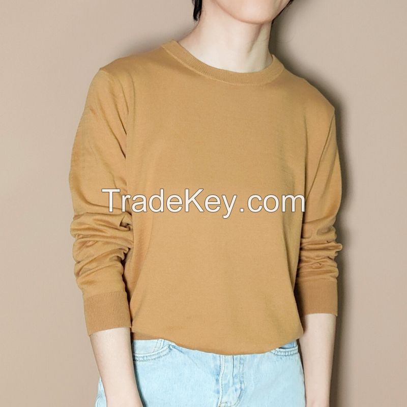 China Manufacturer sweater tricot femal cotton pullover