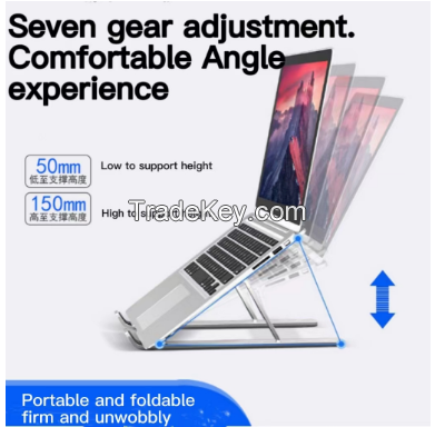 Laptop stand folding heat dissipation increase lifting desktop stand