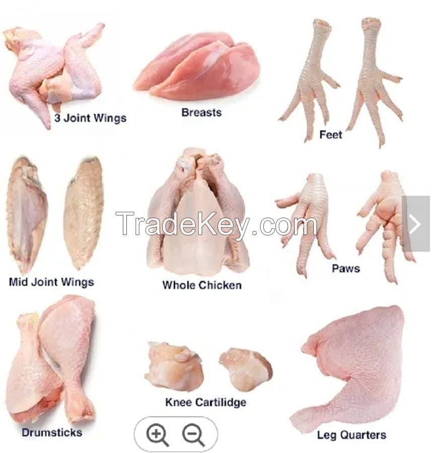 hard Body Chicken Style Packaging Kind Feature Weight processed chicken feet paws  food 10kg cartons 25tons chicken feet paw