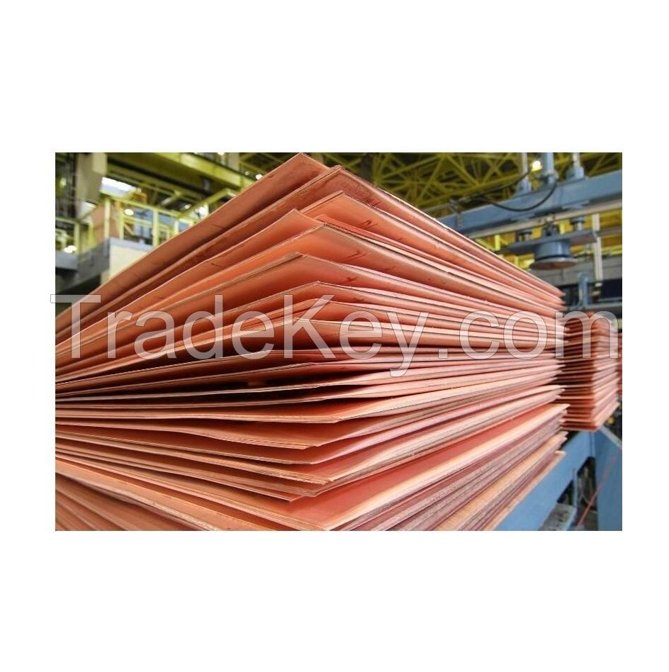 Bulk Supply Wholesale Price Top Quality Pure Copper Cathodes Cathode Purity Cu99.99 Available For Sale
