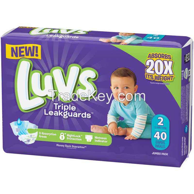 Bulk Supply Luvs / Disposable Diapers / Baby Diapering Products  Wholesale Price Top Sale