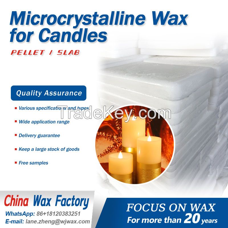 Microcrystalline wax for candles