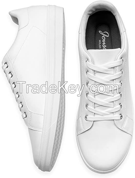 Jousen Mens Sneakers White Mens Casual Shoes Soft Breathable Fashion Sneakers for Mens