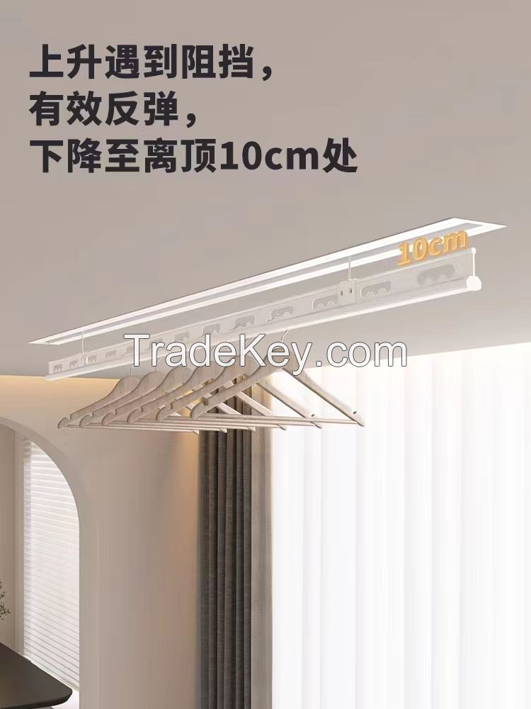 Invisible electric drying rack embedded hidden lifting clothes drying rod household balcony hidden intelligent cool automatic drying
