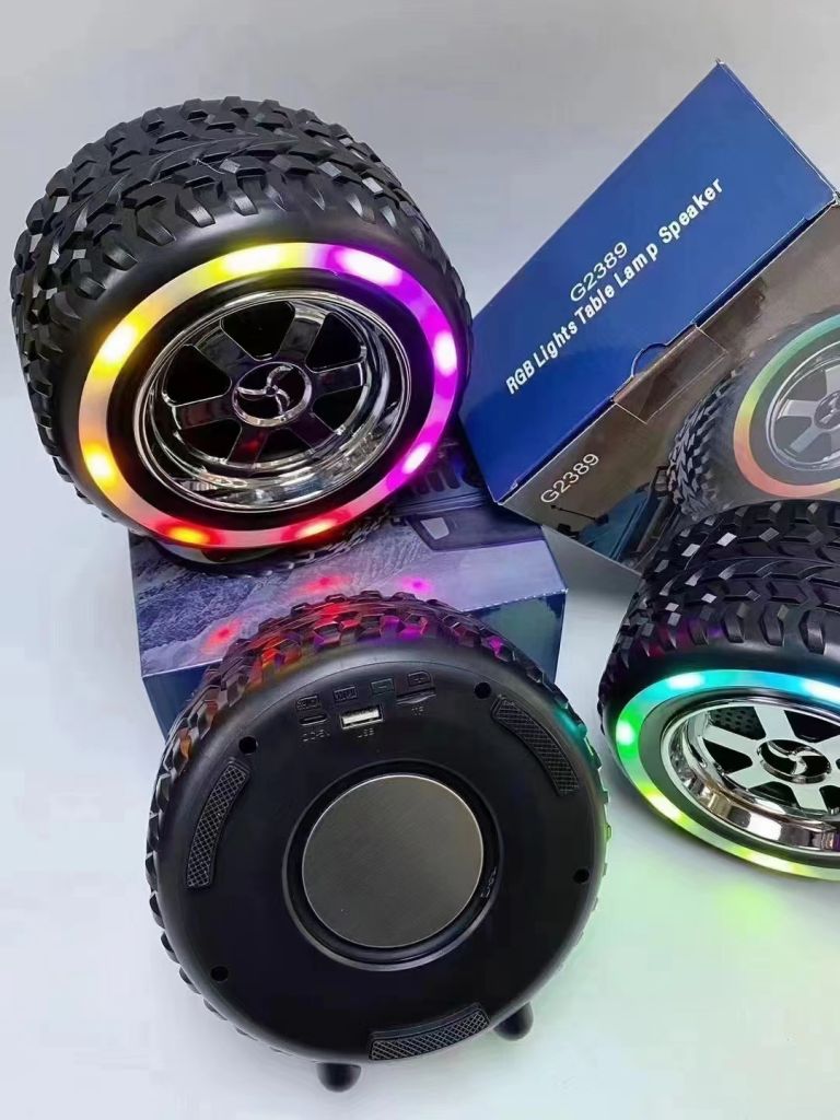 Vehicle wheel Bluetooth speaker