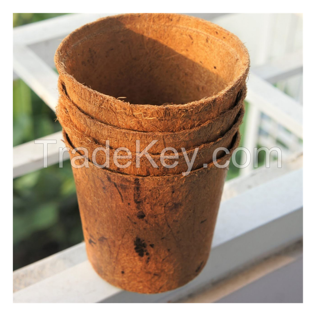 BIODEGRADABLE Coir Pot For Seedling Trees and Seeds For Our Garden