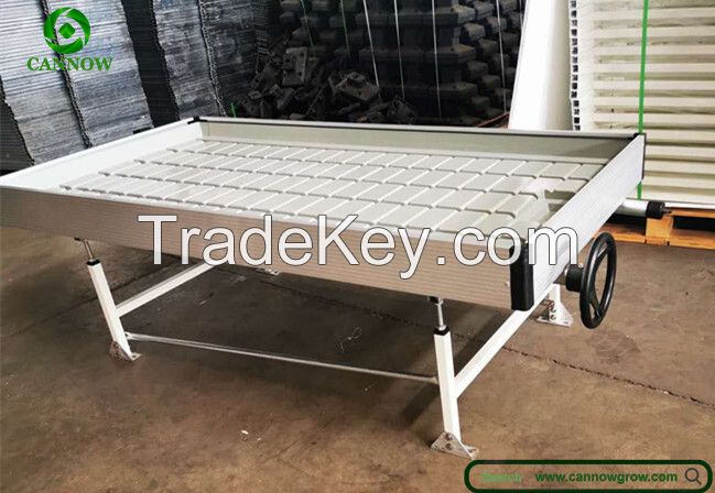 2ft(0.61m)/3ft(0.91m) wide flood rolling bench EBB and flow table for greenhouse