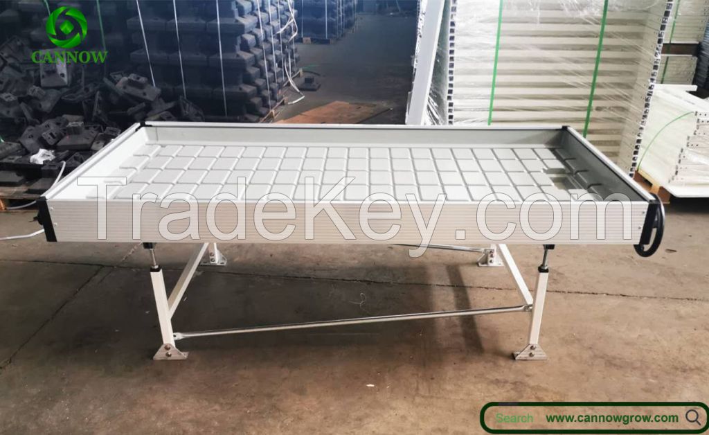 2ft(0.61m)/3ft(0.91m) wide flood rolling bench EBB and flow table for greenhouse