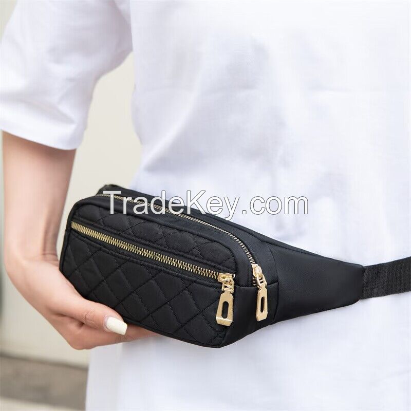 Summer tide brand sports Fanny pack male and female youth personality large capacity one shoulder satchel student casual chest bag