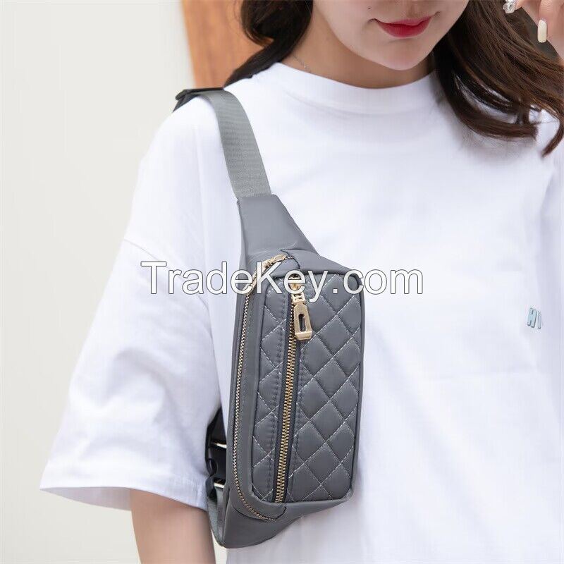 Summer Tide Brand Sports Fanny Pack Male And Female Youth Personality Large Capacity One Shoulder Satchel Student Casual Chest Bag