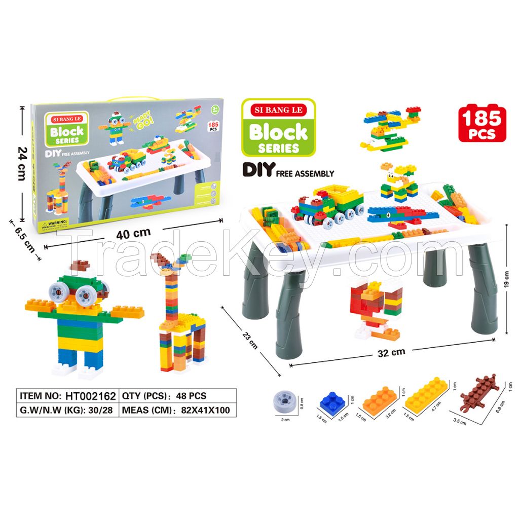 Children Building Bricks table Toys (185 PCS ) Small particle