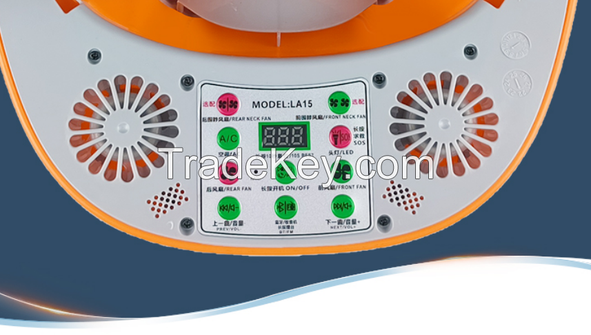 2023 new construction site hard hat with fan air conditioning refriger