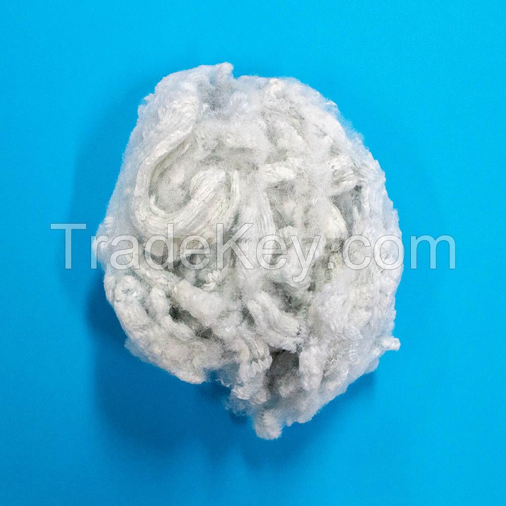 Polyester staple fiber made in Korea (Recycle), 6DX64mm (using for non-woven fabrics of geotextile, cushion)