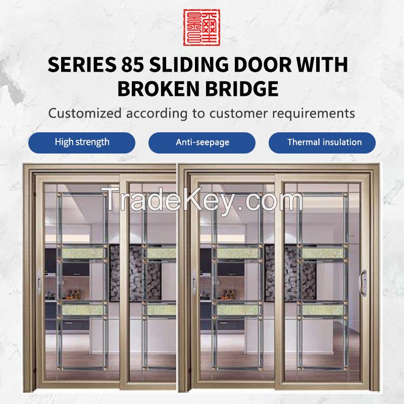 95 series indoor partition broken bridge sliding door