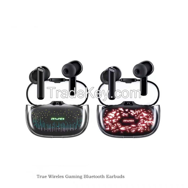 Wireless Bluetooth Headphones In-ear Earbuds With Colorful Breathing Light Effect