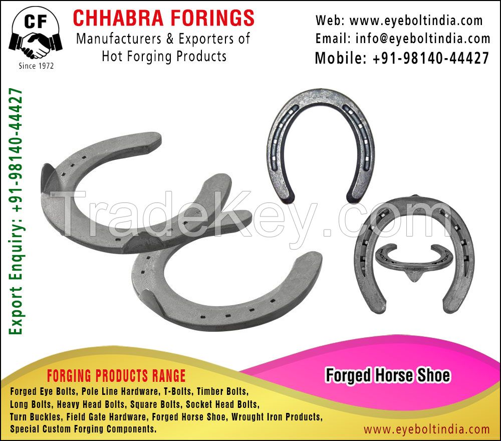 Forged Horse Shoe manufacturers, Suppliers, Distributors, Stockist and exporters in India