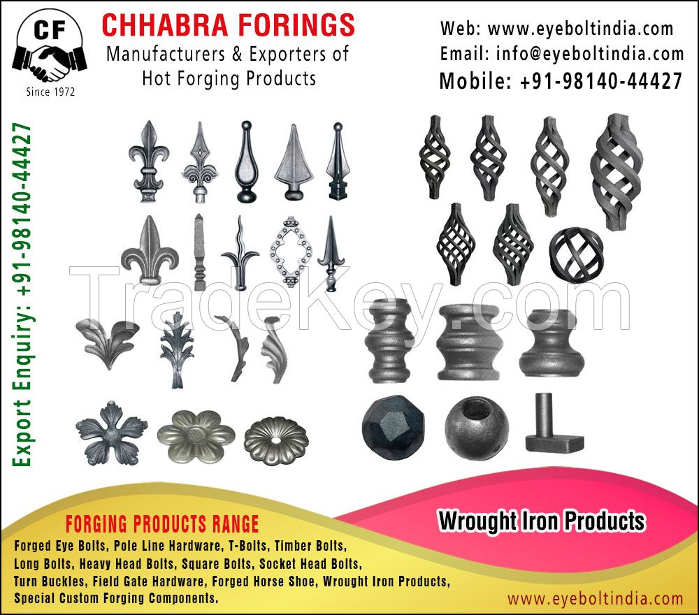 Wrought Iron Products manufacturers, Suppliers, Distributors, Stockist and exporters in India 