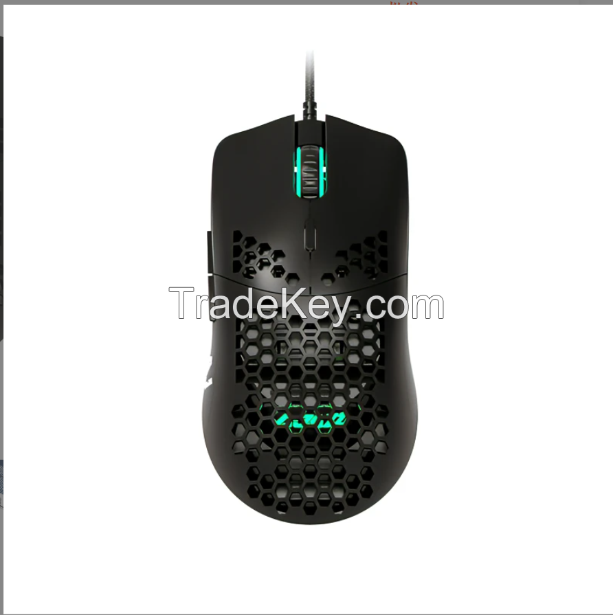 AJ390 lightweight wired hollow hole mouse, esports game, chicken eating mouse