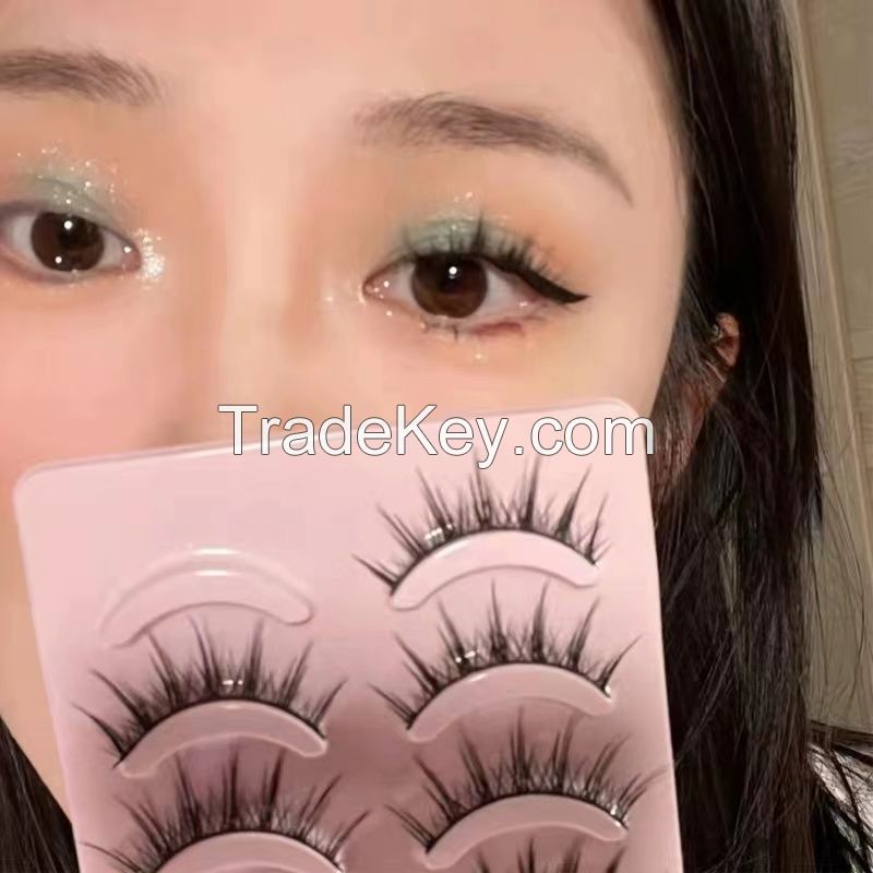 Comic Eye Cos Little Devil False Eyelashes Fairy Hair Female Natural Simulation Thick Curling Hard Stem Double Eyelid 009