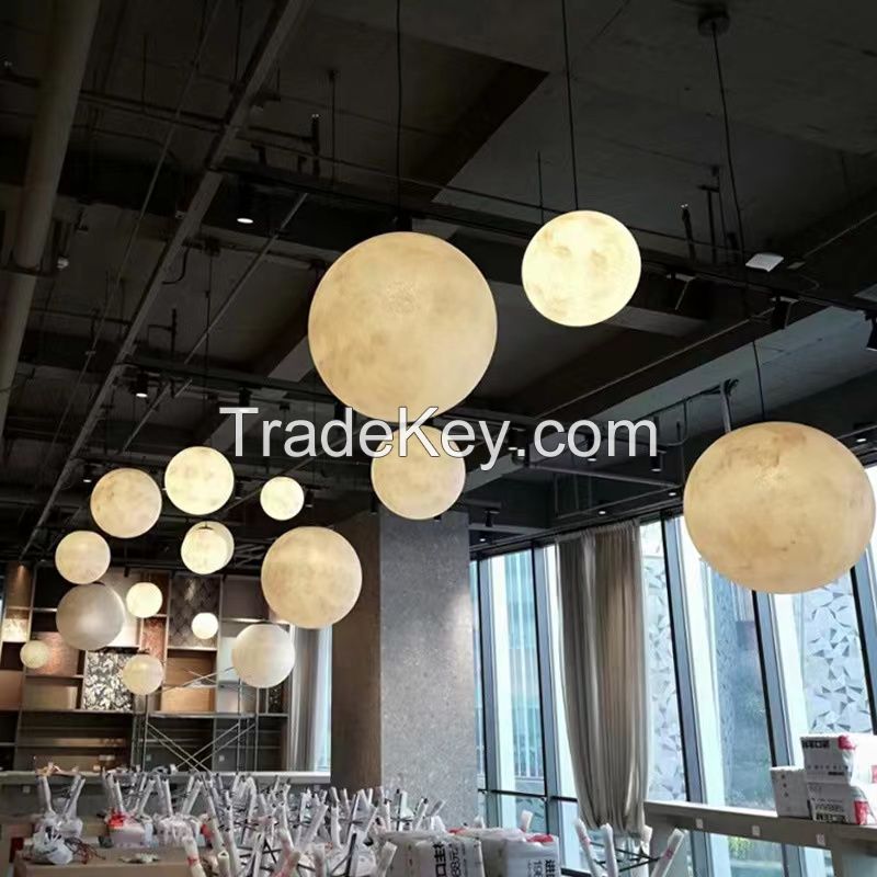 Shop creative bar spherical moon chandelier
