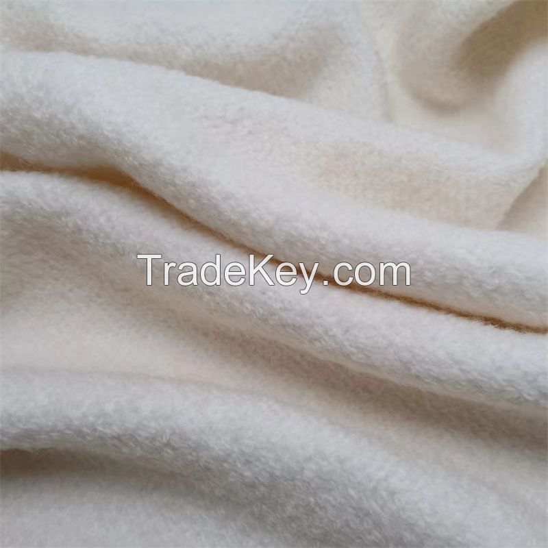 Boucle Wool Winter Knitted Polyester Blended Garment Fabric