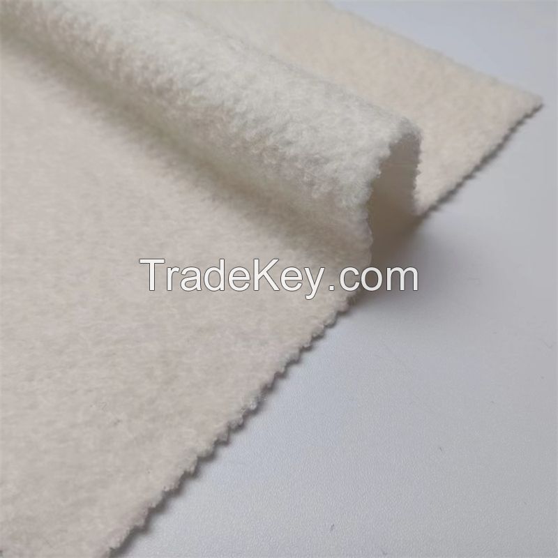 Boucle wool winter knitted polyester blended garment fabric