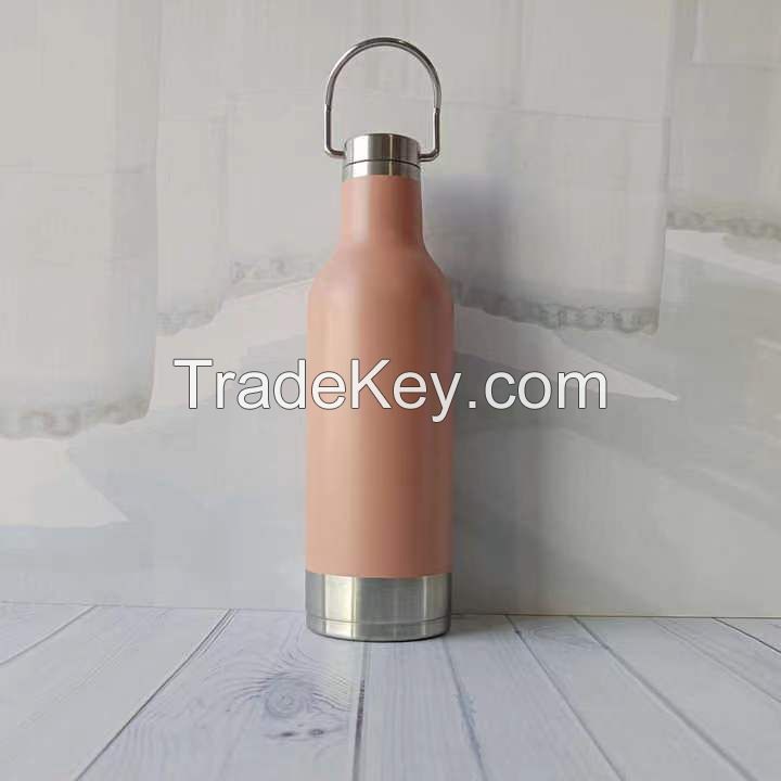 Waterbottle Nice Vacuum Flasks Water Bottle with Handle Double Wall Stainless Steel 500ML Thermos with Lid Accessories