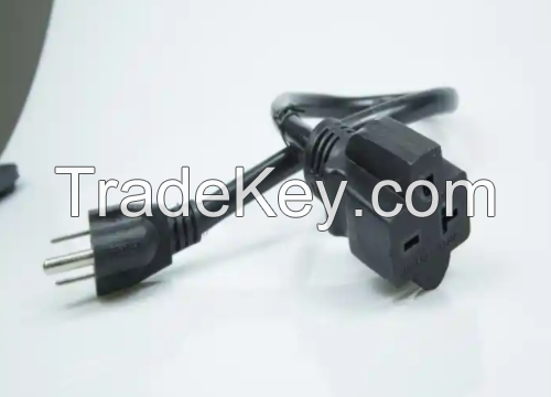 IEC 320 C 13 socket 125V Power Cord Plug and Socket 3 pin tv Power Cord