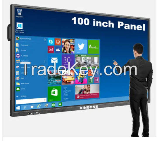 65/75/86/100/110 inch finger multi touch screen smart LCD display meeting room electronic digital interactive smart white board