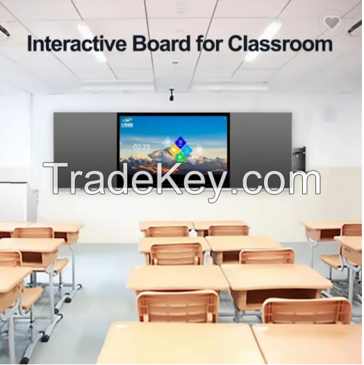 65/75/86/100/110 inch finger multi touch screen smart LCD display meeting room electronic digital interactive smart white board