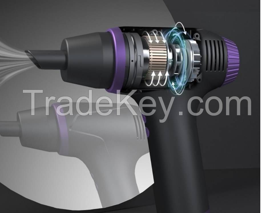 Portable car mounted vacuum cleaner, high suction blow suction integrated machine