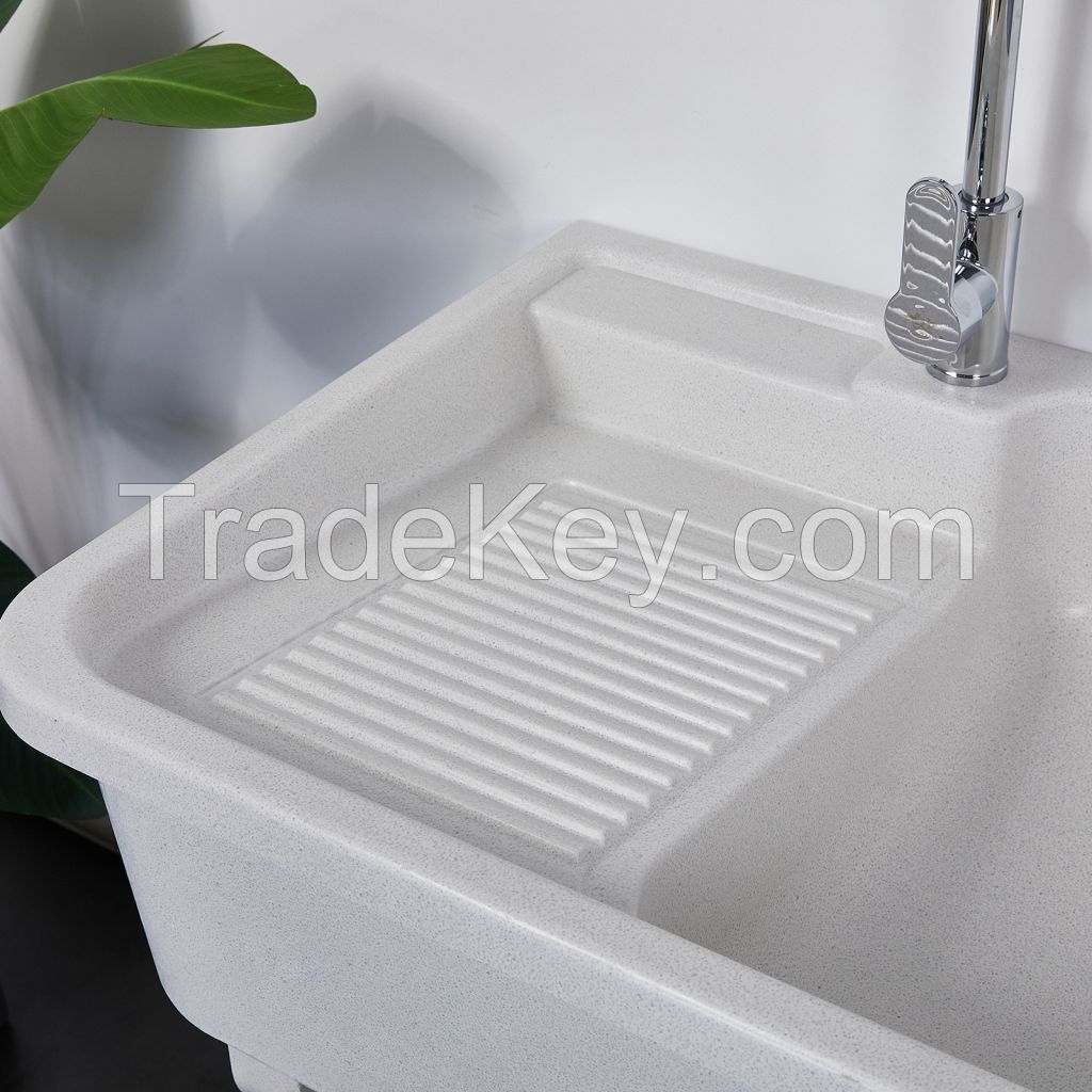 JOCO Artificial Quartz Stone Laundry sink Set,Model:80SS