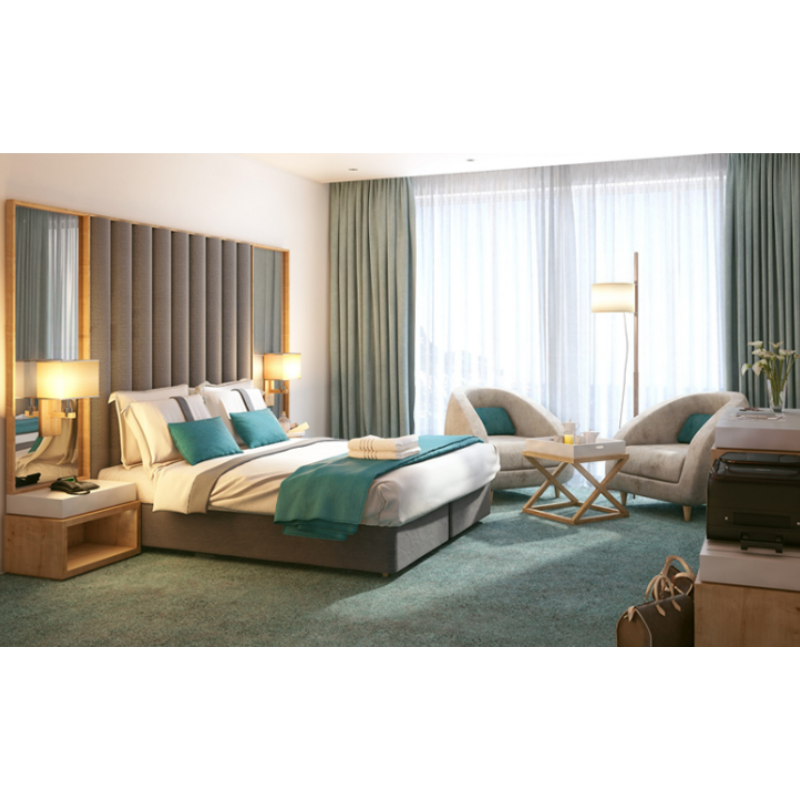Hospitality Furniture Factory Wholesale King Size Full Modern Cushion Bonetti Bedroom Sets