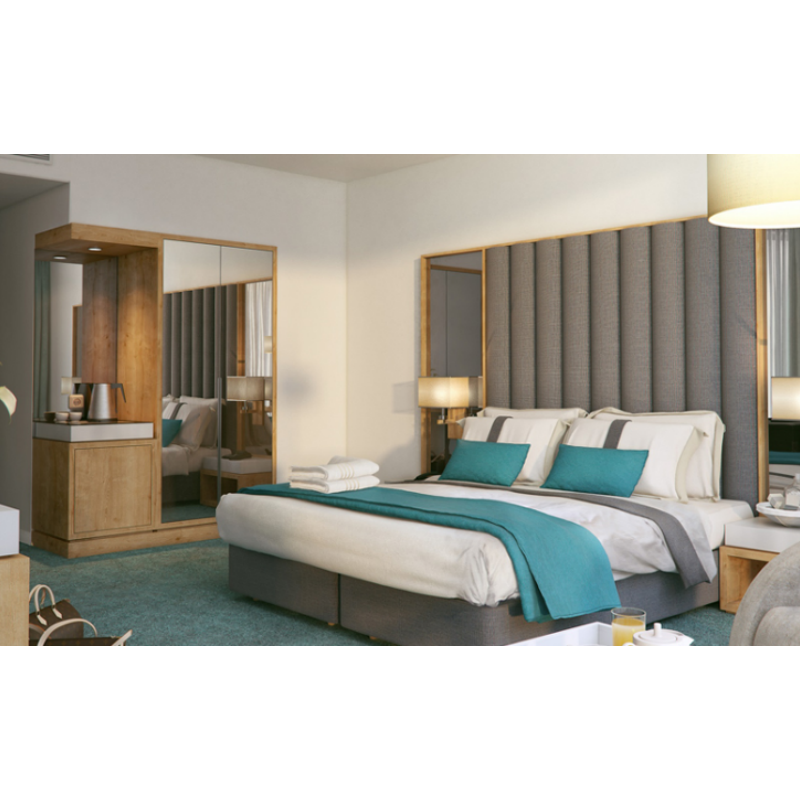 Hospitality Furniture Factory Wholesale King Size Full Modern Cushion Bonetti Bedroom Sets