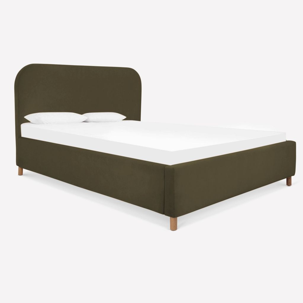 5 Star Hotel Furniture Platform Bed Simple Design Solid Wood Hotel Bedroom Beds With Headboard