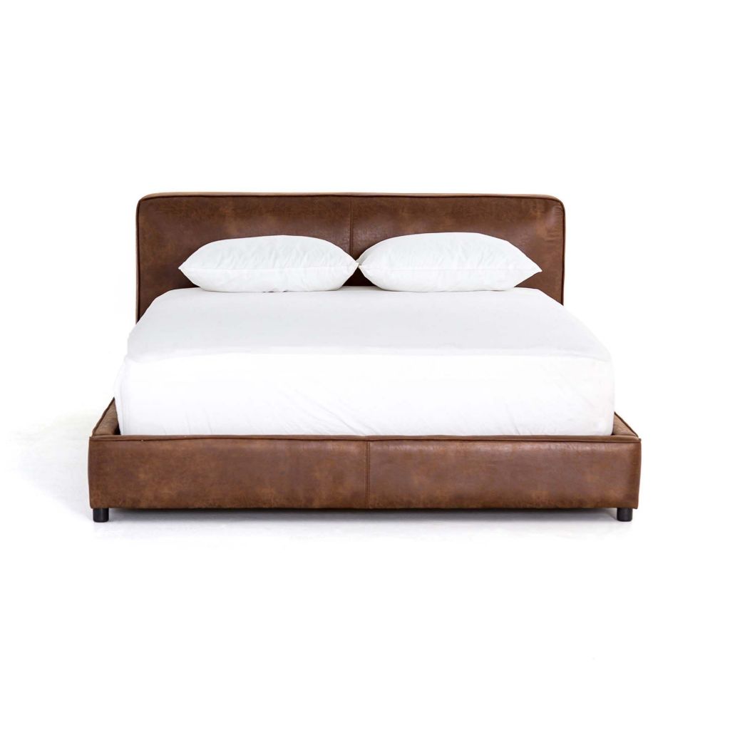 Luxury Hotel Furniture Modern Leather Curved Bed High End Hotel Bedroom Cushion Headboard Furniture Bed