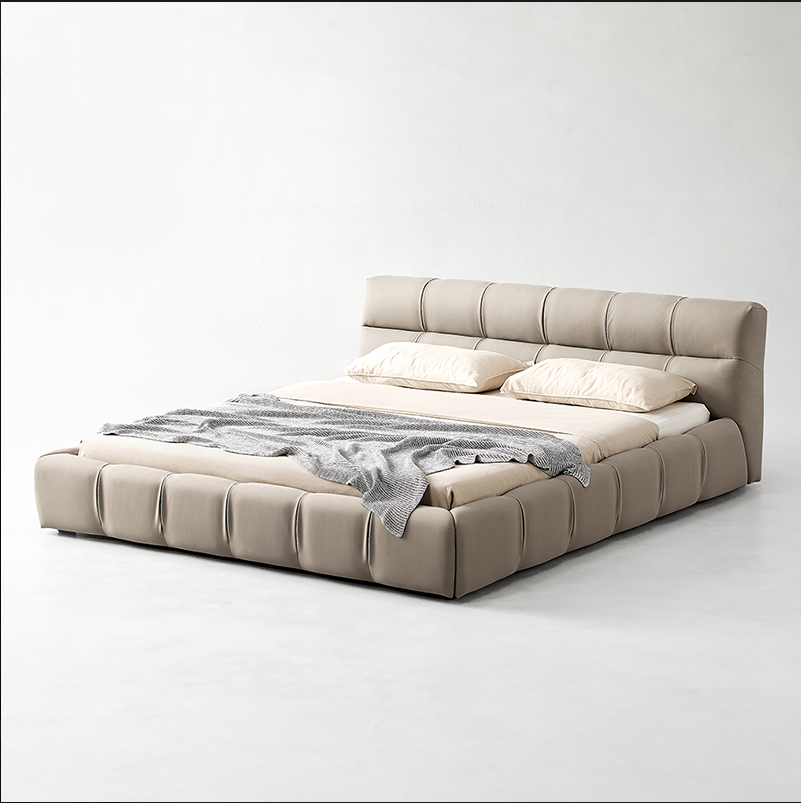 Modern Nordic Bedroom Set Modern Style Comfortable Solid Wood Frame Velvet Bed Hotel Furniture For 5 Star