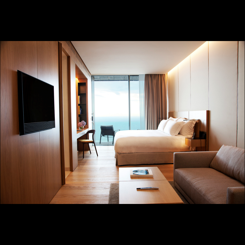 Hospitality Furniture Wood Furniture Bedroom Sets Modern Hotel Bed Room Furniture Custom Made