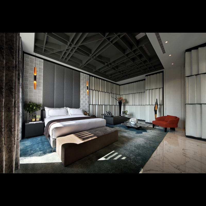 Hospitality Furniture Fashion Crushed Diamond Luxury Hotel Corridor Furniture For Hallway