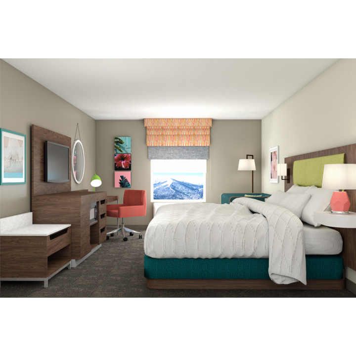 Hotel Furniture Room Modern Luxury Hilton Hampton Hotel Bed room furniture for sale