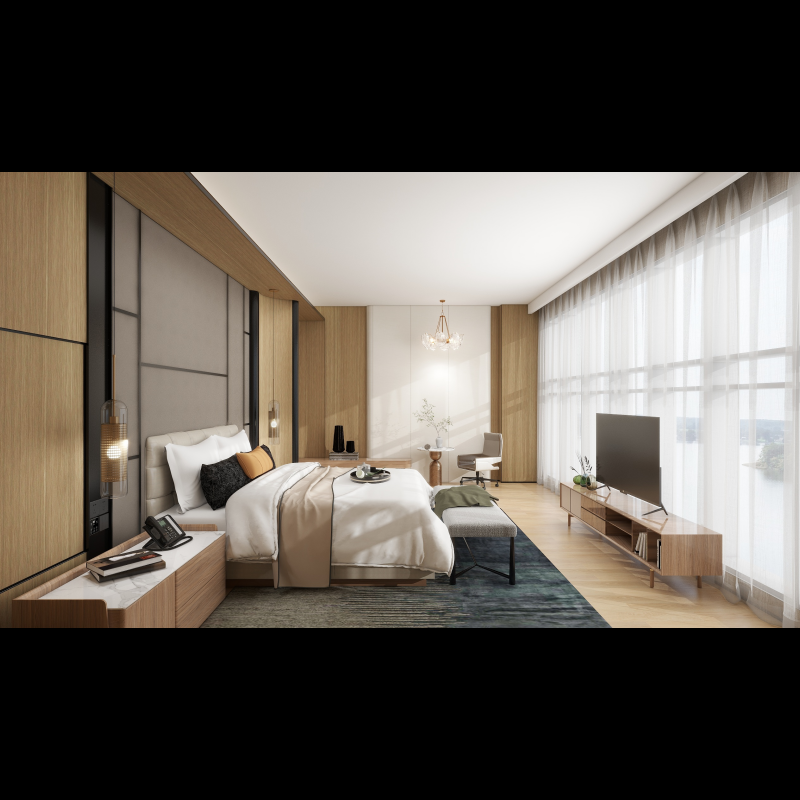 Hotel Furniture Bedroom Sets Fashion Modern Hotel Luxury Room Set Bed
