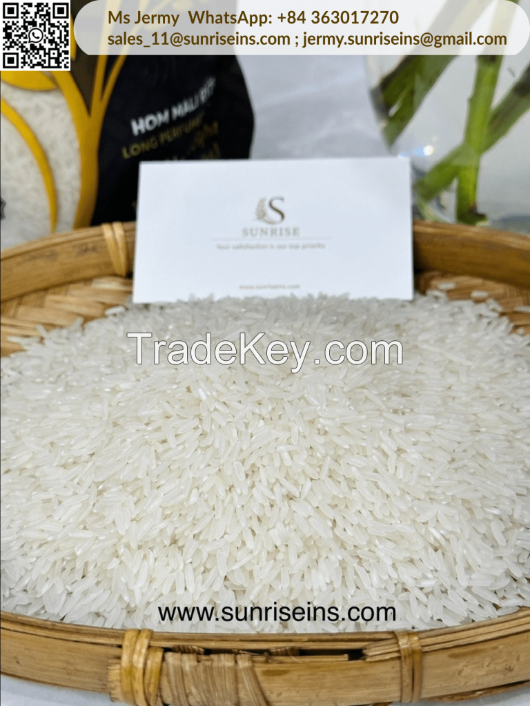 Hom Mali rice, Thai rice, Long grain rice, White rice