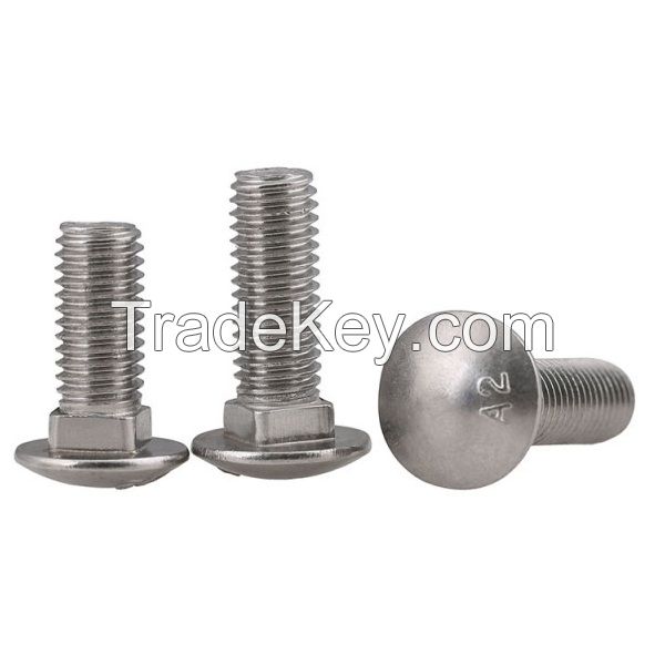 SS304 A2-70 Round Head Square Neck Bolts