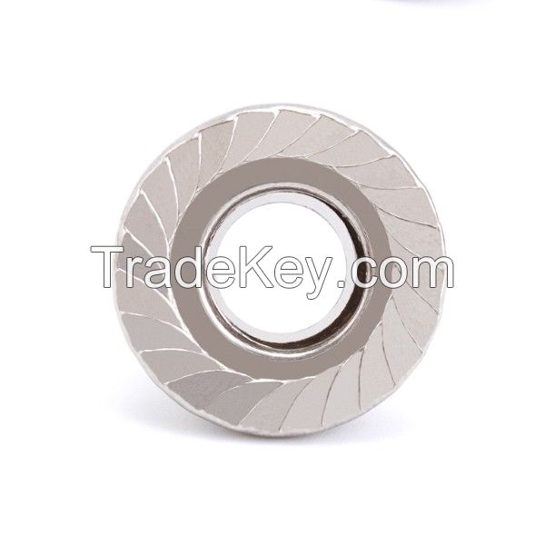 SS304 SS316 DIN6923 Stainless Steel Flange Nuts