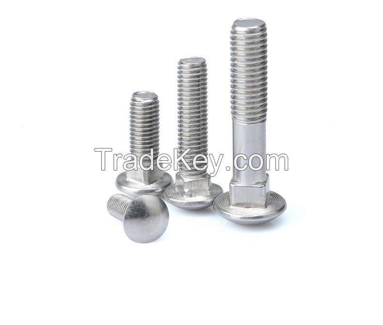 SS316 A4-70 DIN603 Round Head Square Neck Bolts
